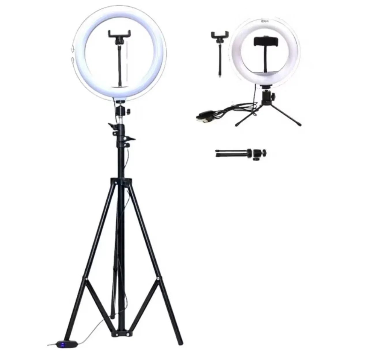 Ring light com tripé