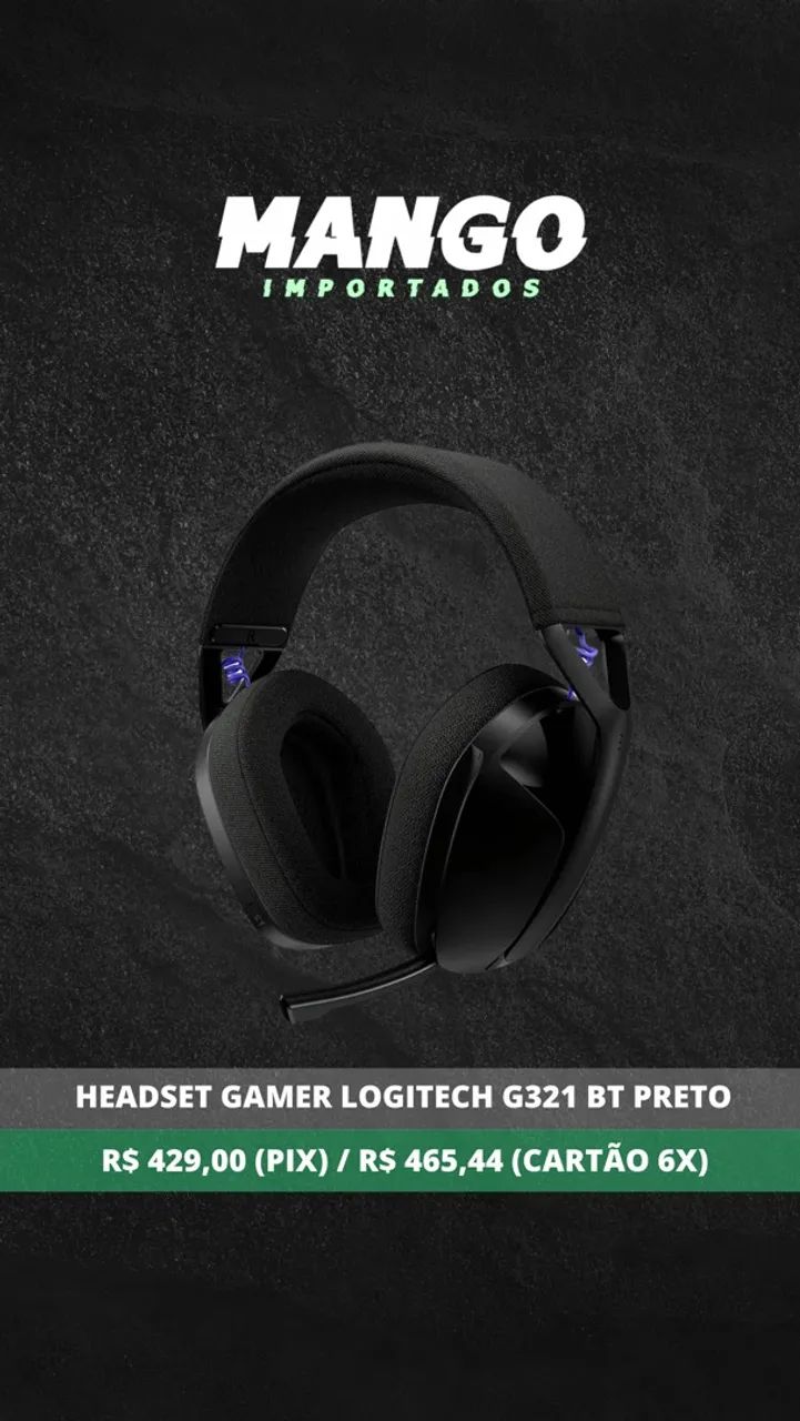 Headset Logitech G321 Bluetooth Preto - Foto 5