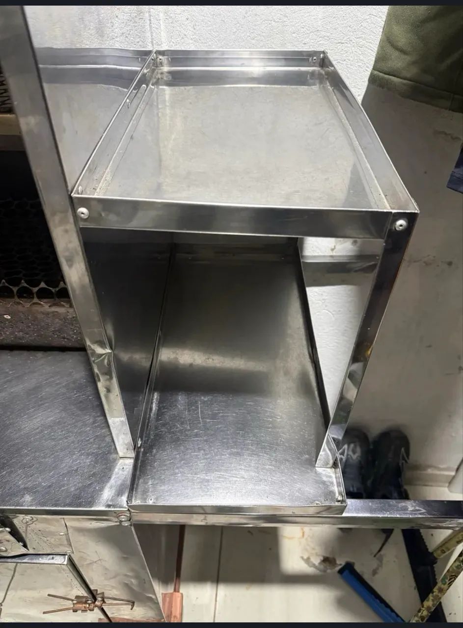 CARRINHO PARA CHURRASCO DE INOX TOP NOVINHO - Foto 2