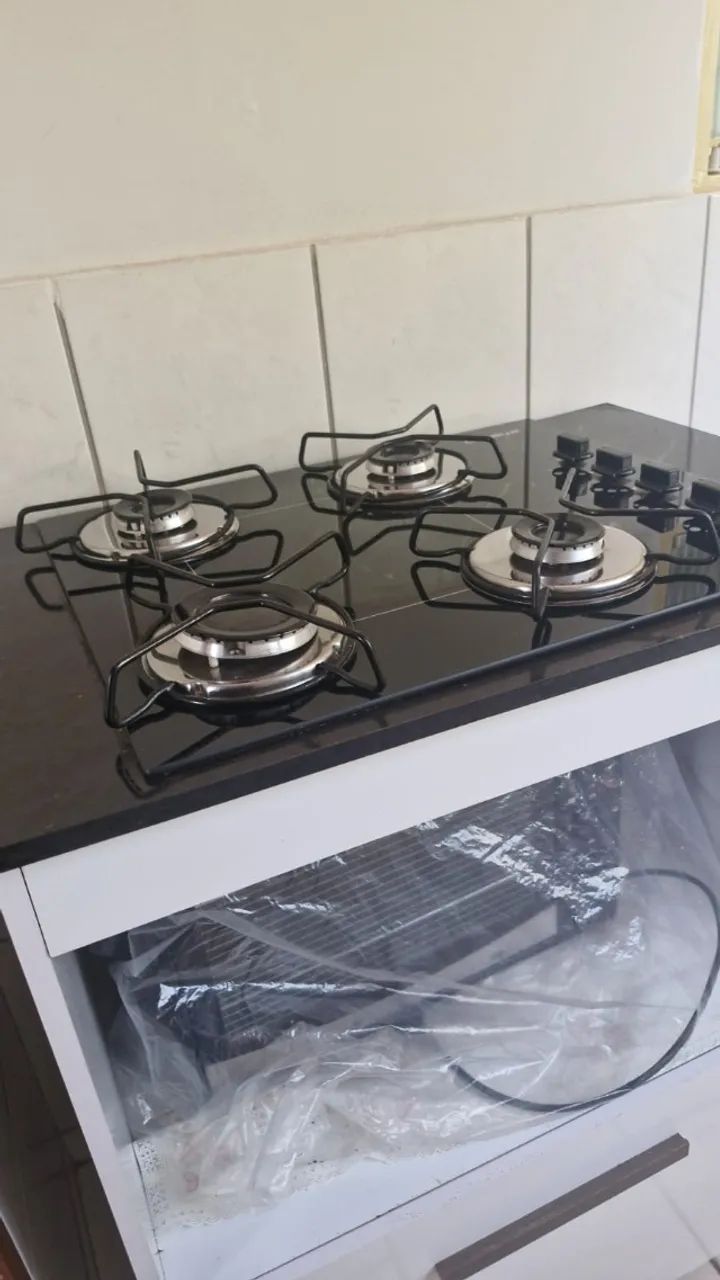 fogão cooktop com mesa de suporte - Foto 5