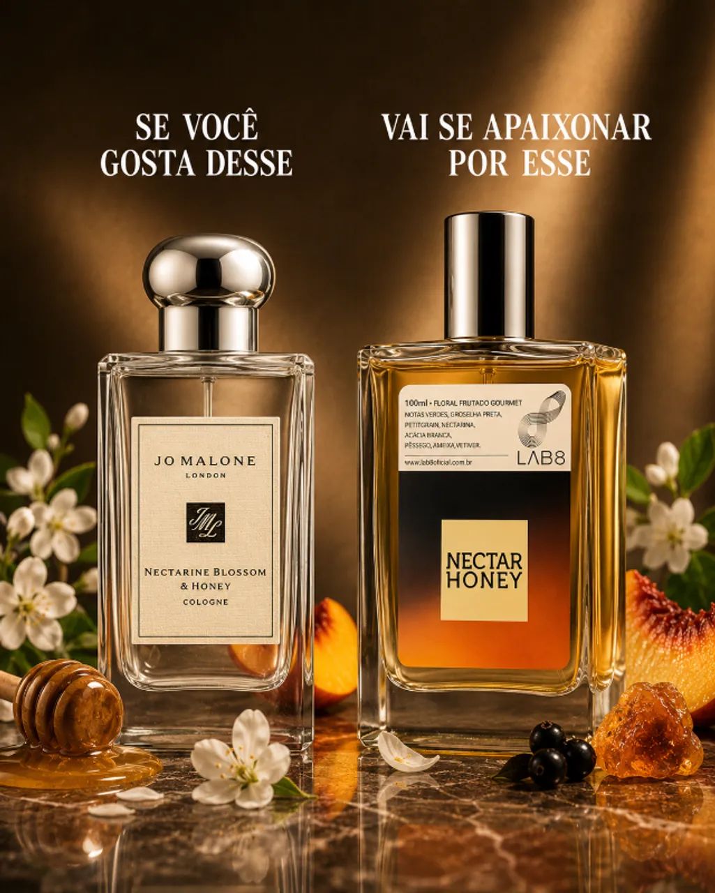Perfume Nectar Honey - LAB 8 FEM - 100ML - Foto 2