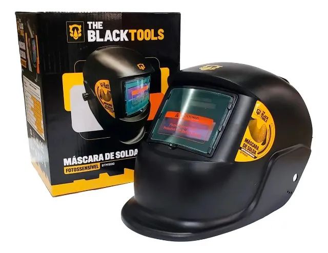 Máscara de soldagem com ajuste automático de escurecimento - The Black Tools Novo - Foto 2