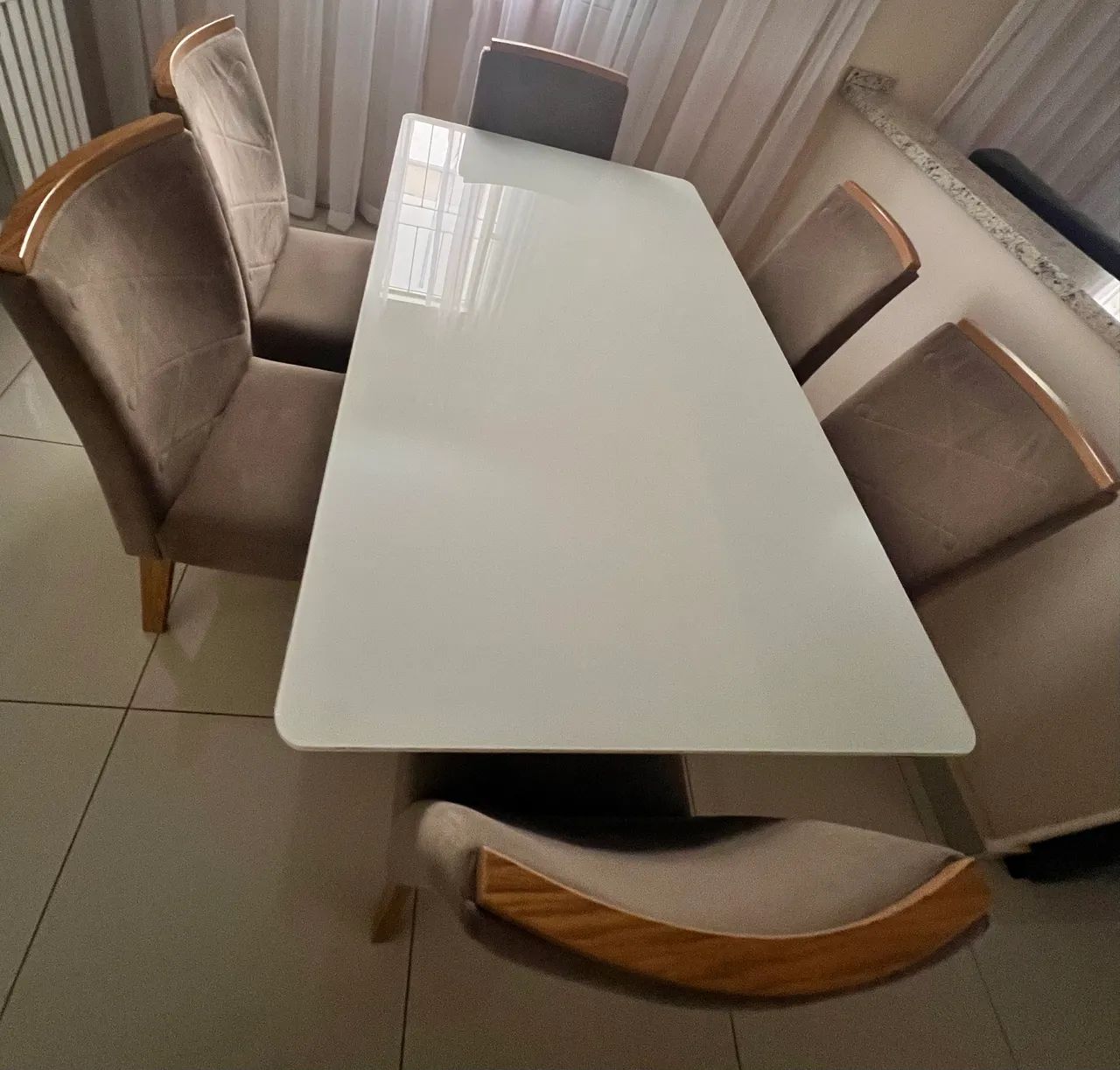 Jogo mesa jantar com 6 cadeiras  - Foto 2