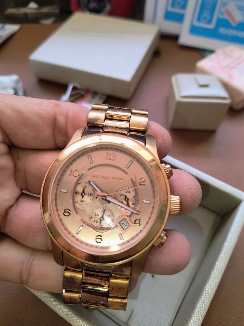 RELOGIO MICHAEL KORS ROSÊ UNISEX ORIGINAL. - Foto 2