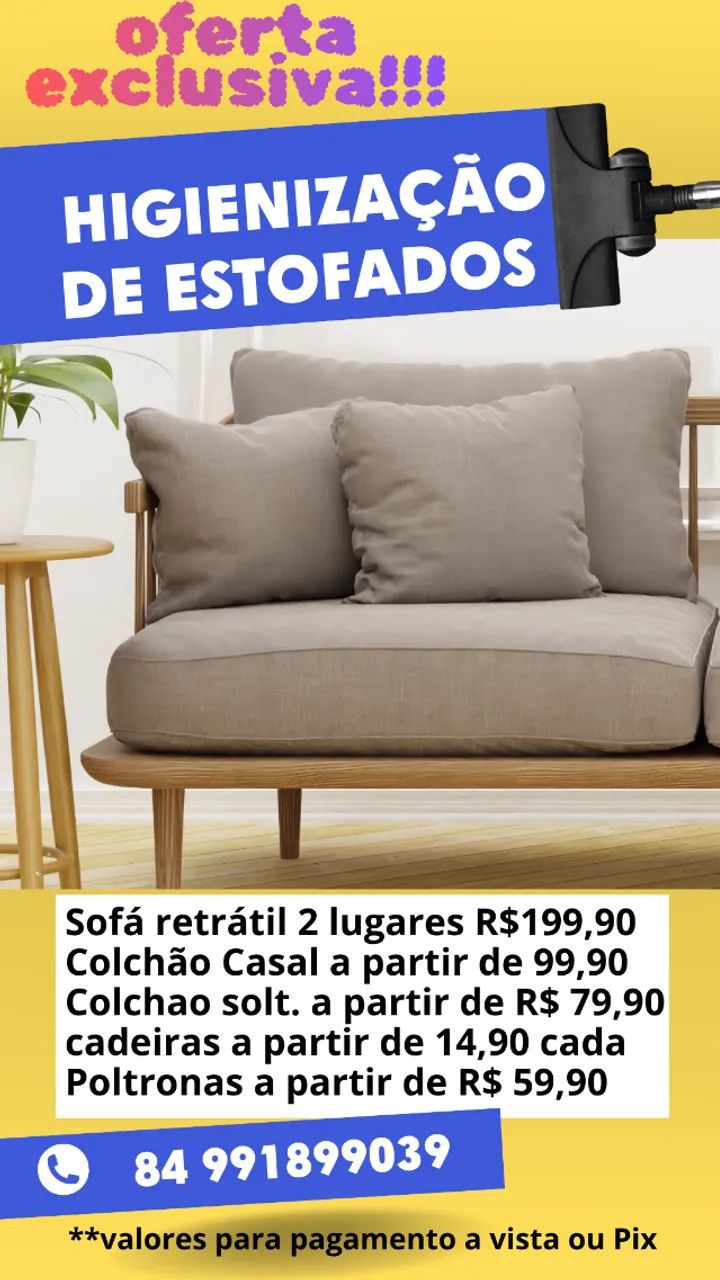 Limpeza de sofá, colchão e poltronas. - Foto 2