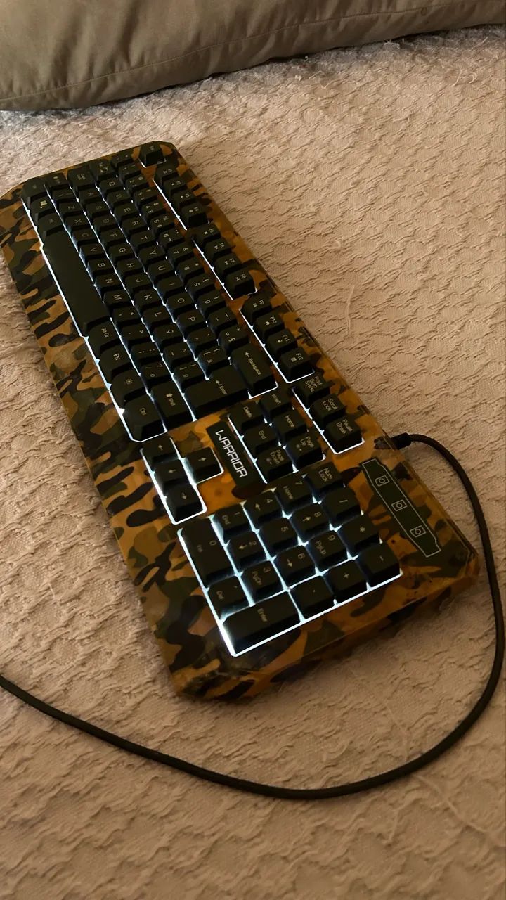Teclado Gamer Warrior Camuflado - Foto 2