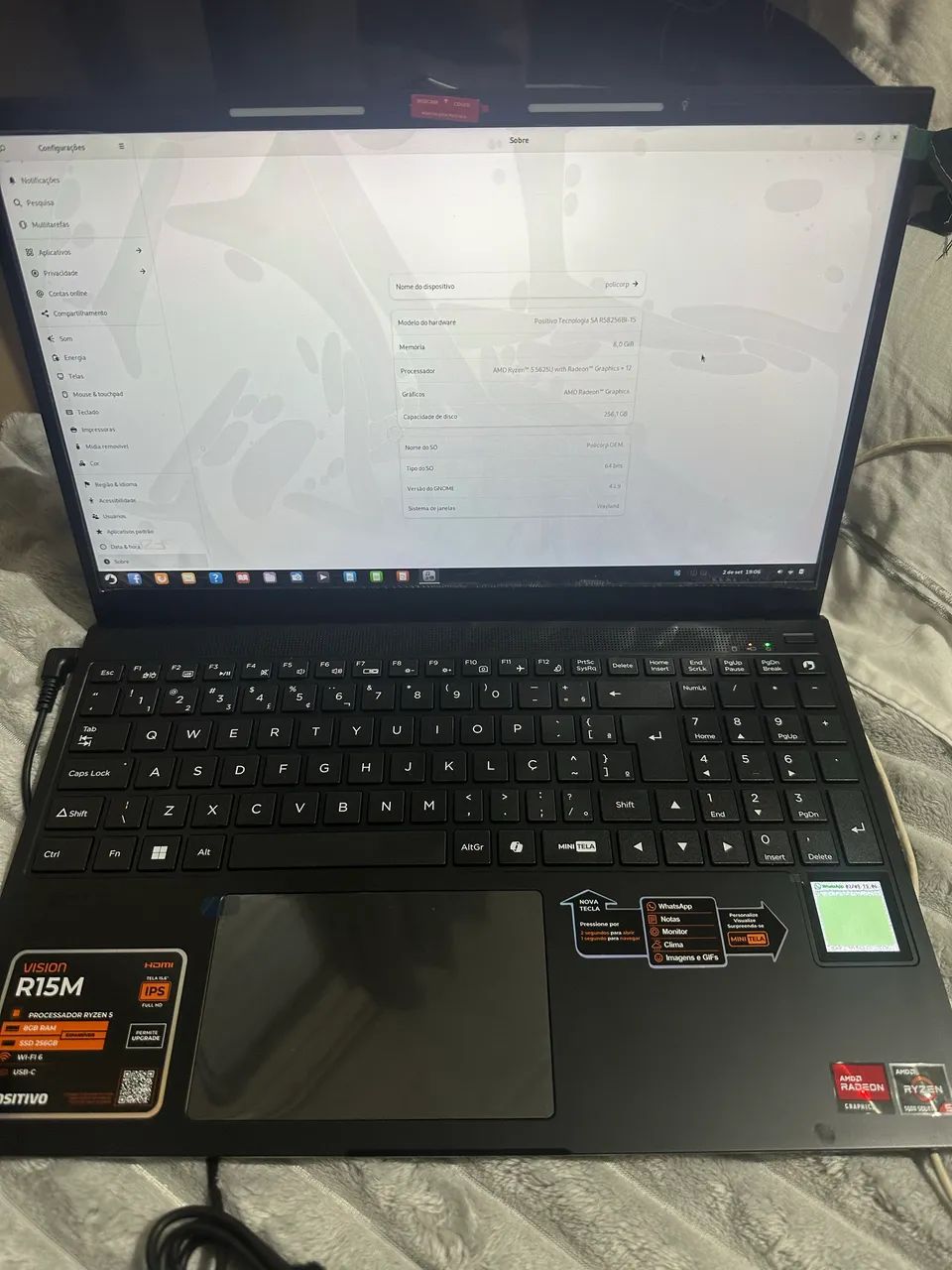 NOTEBOOK POSITIVO RYZEN 5  TOTALMENTE NOVO 