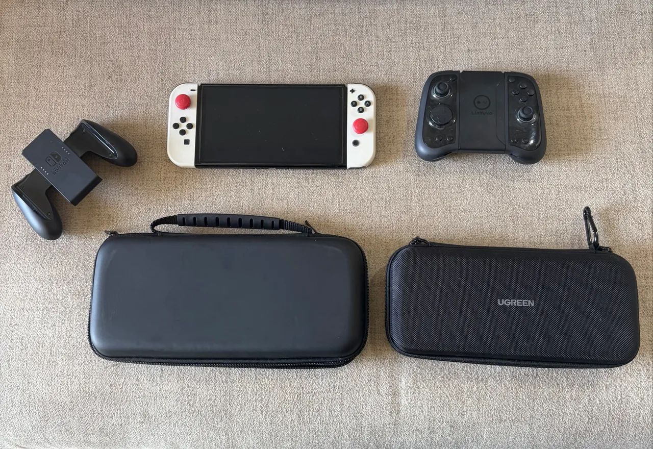 Nintendo Switch Oled + desbloqueado + Acessórios