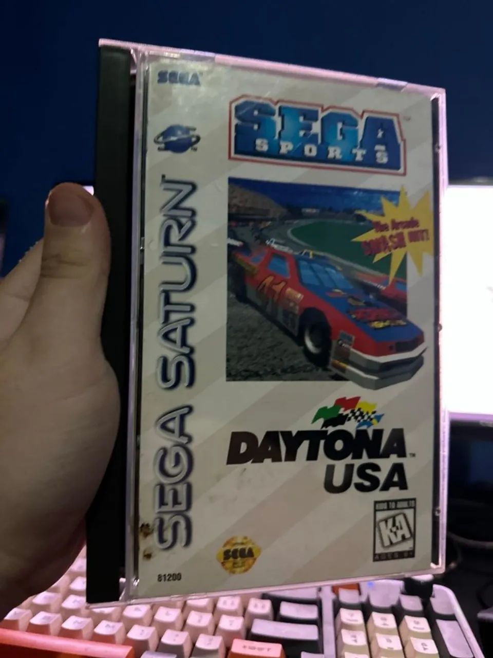 jogo original para sega saturno - daytona usa long box