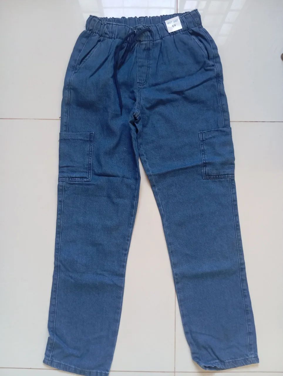 Calça jeans cargo menino 14 anos 