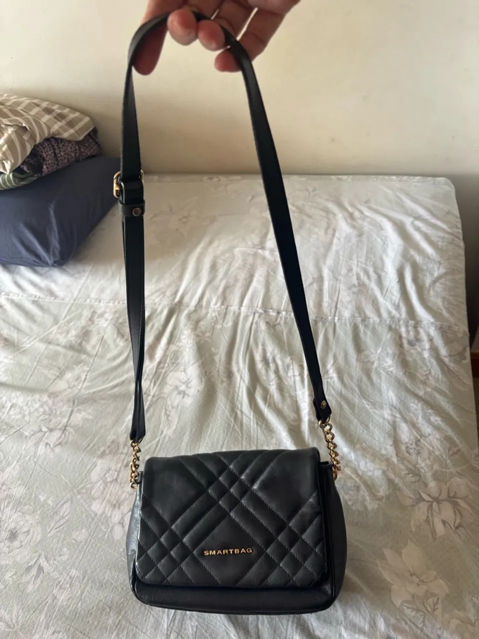 Bolsa em couro, marca smartbag