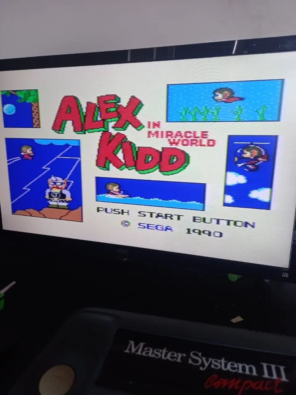 Master System 3 - Alex Kid + 1 controle - Foto 2