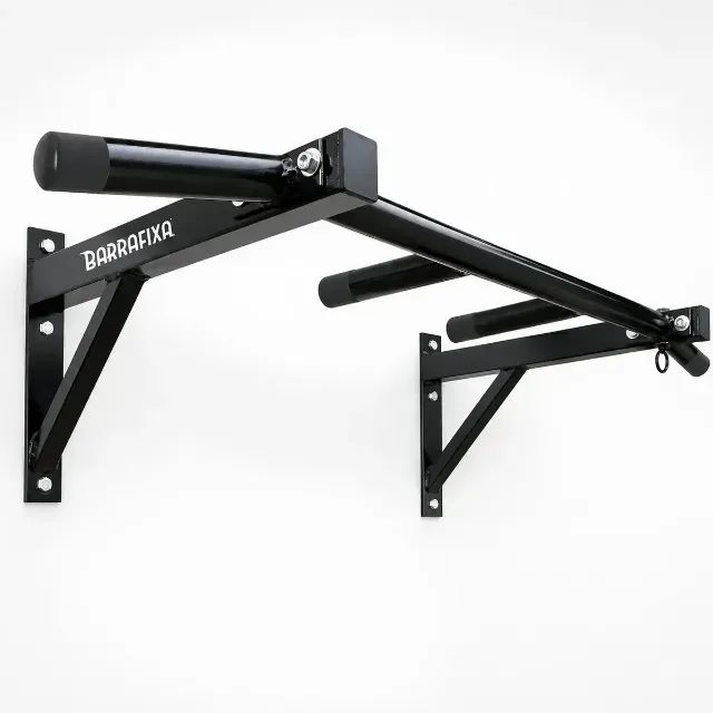 Barra Fixa De Parede Pull-up Modelo Externo Interno Completa - Foto 2