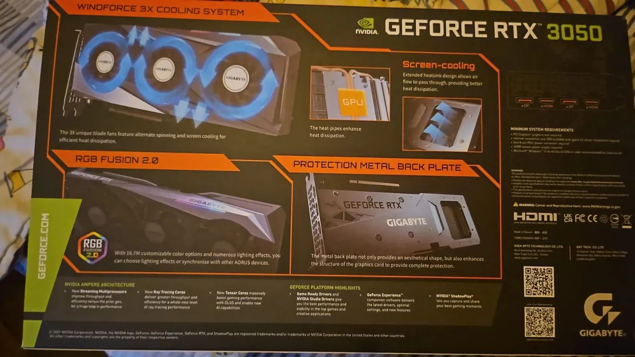 Placa de vídeo Gigabyte RTX 3050 8GB - Foto 3
