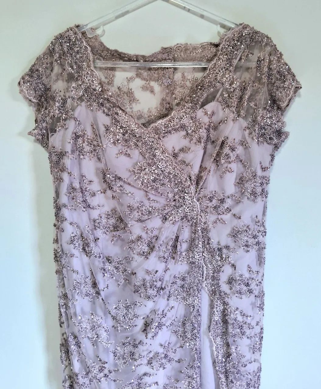 Vestido de pedrarias Malva  - Foto 3