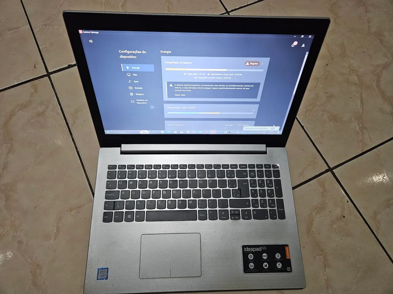 Placa mãe de Notebook lenovo idealpad 320 i5 7200u 4gb de ram - Foto 2