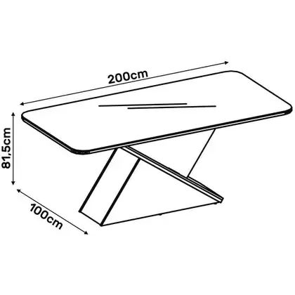 Mesa de Jantar com Tampo de Vidro e 8 Cadeiras Estofadas - Foto 2