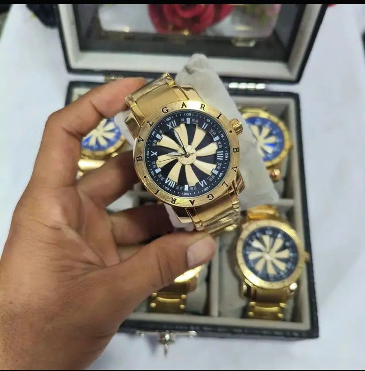 Relógio Estilo Bvlgari Speedway em Aço Inoxidável