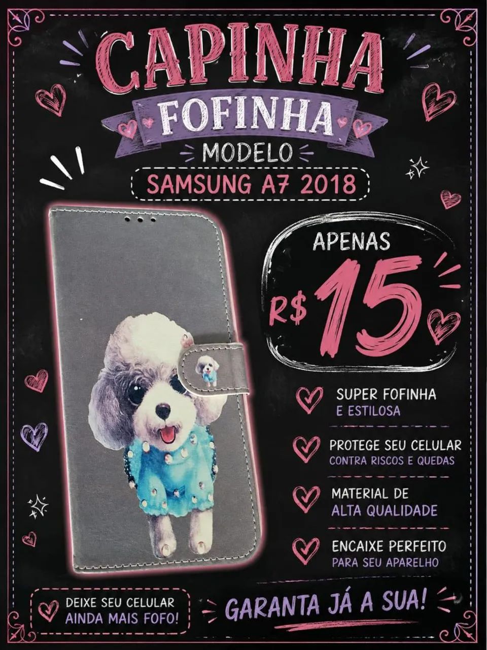 CAPINHA CELULAR  MODELO SAMSUNG A7 2018