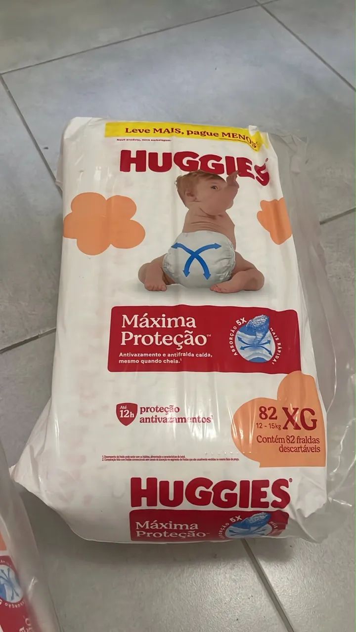 Fraldas Huggies XG