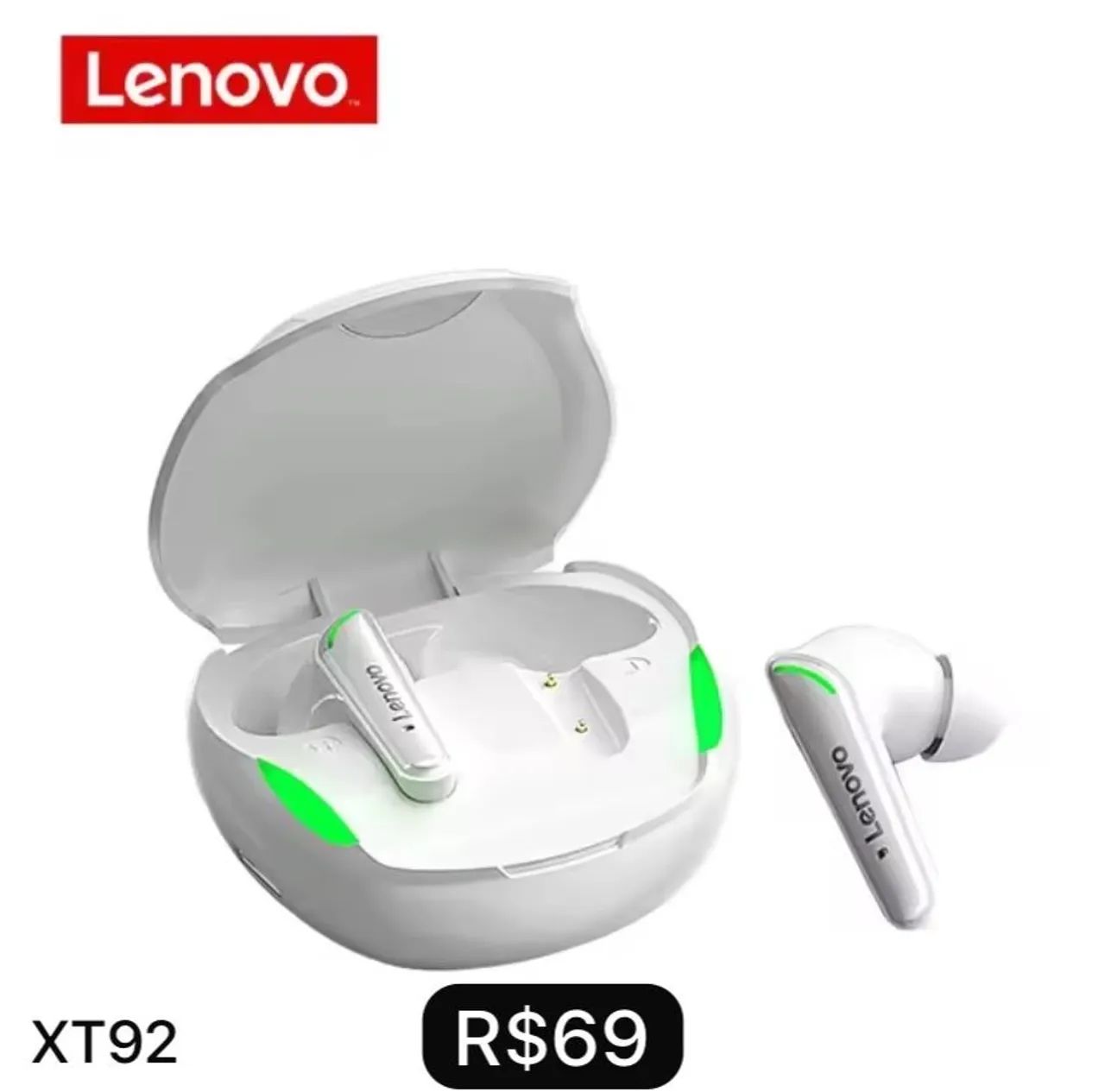 Fone XT92 Bluetooth Lenovo - Produto Novo