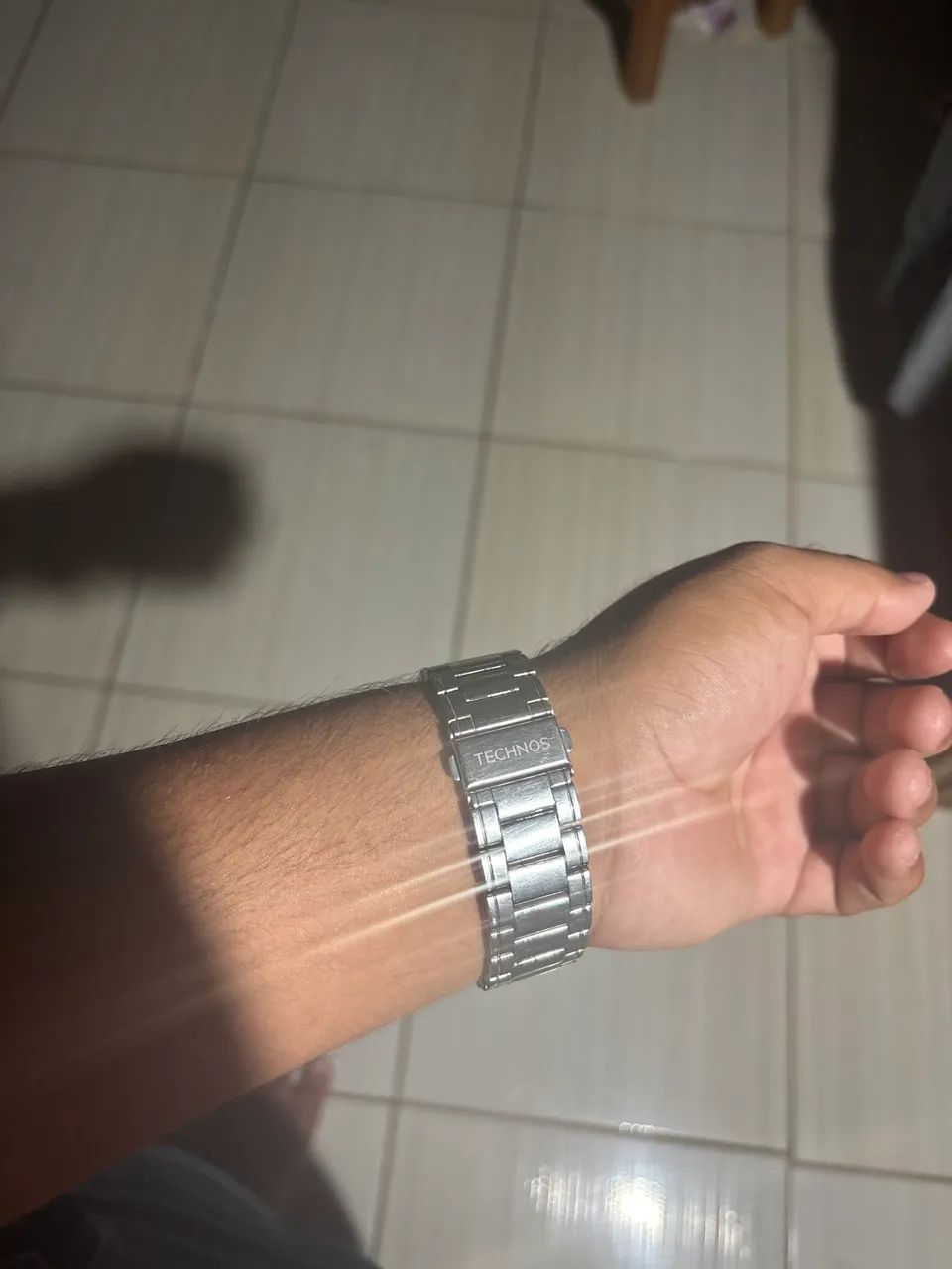 Relógio Technos Masculino Original - Pulseira de Aço, Mostrador Branco - Foto 3