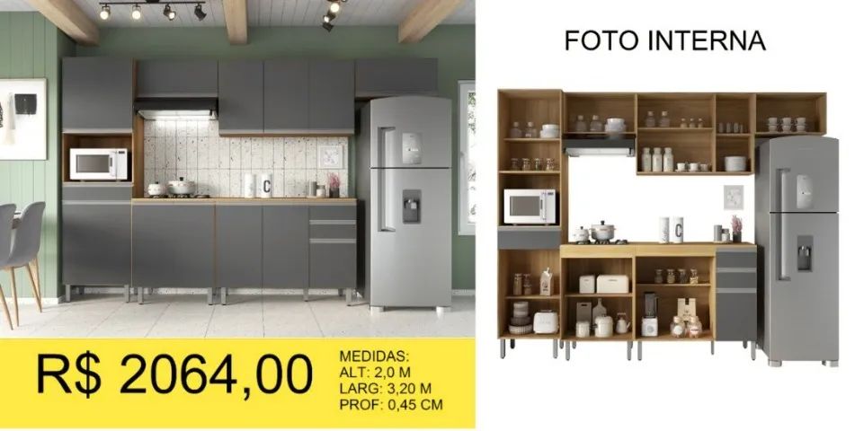 ARMARIO DE COZINHA A PRONTA-ENTREGA  - Foto 2