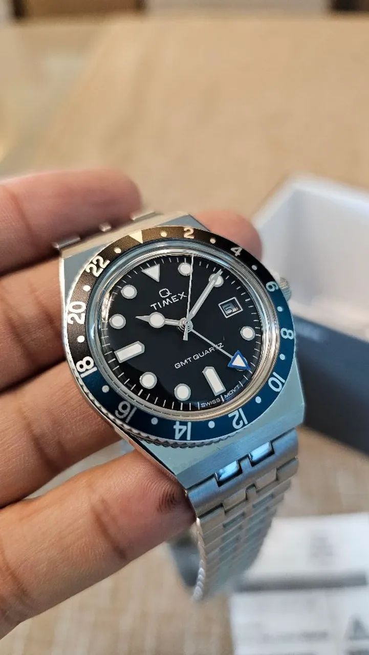 Relógio Timex Q Quartz GMT TW2V38100 - Foto 3