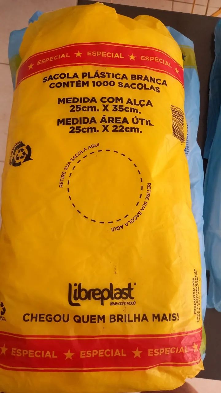 Sacolas Brancas 3 Tamanhos. Cada Pacote com 1000 unidades. - Foto 4