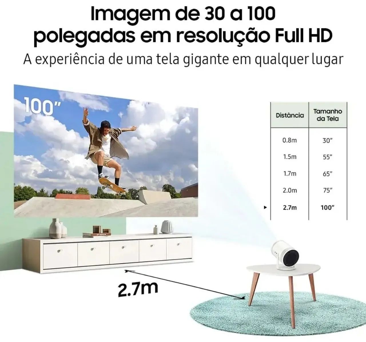 Projetor Samsung The Freestyle