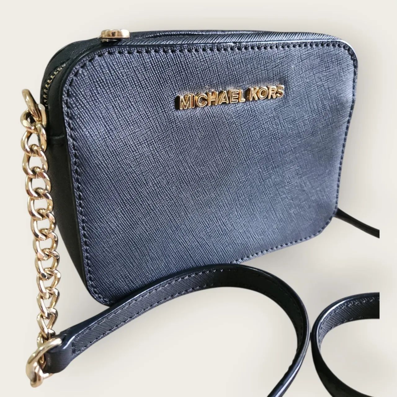 bolsa mini Michael Kors saffiano preta original