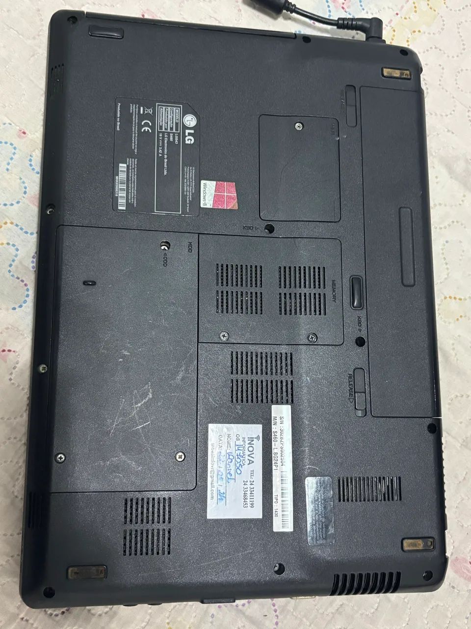 Notebook LG A410 com defeito + carregador  - Foto 3