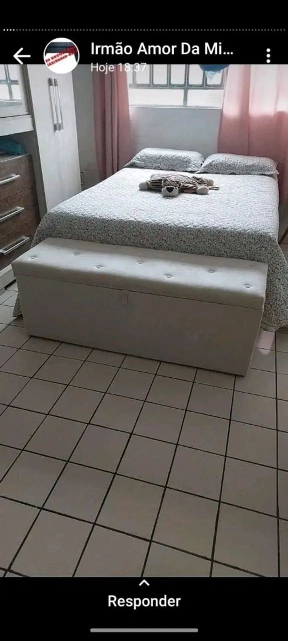 Puffs baú e cabeceira de cama whatsapp *