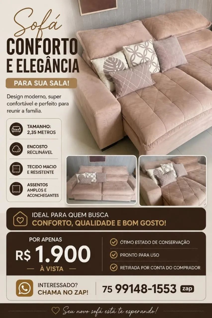 Sofá retrátil