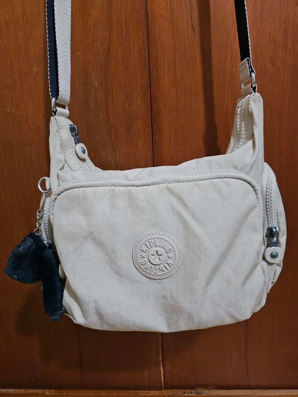 Bolsa Transversal Kipling Bege