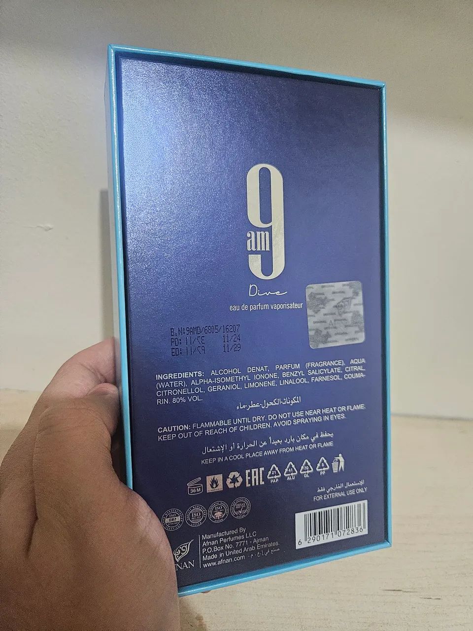 perfume afnan 9am dive 100ml (original com caixa) - Foto 3