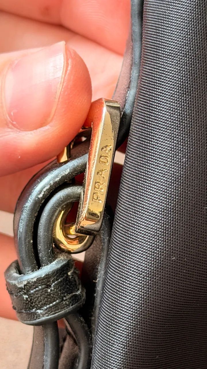 Bolsa Prada Preta em Nylon - Foto 5