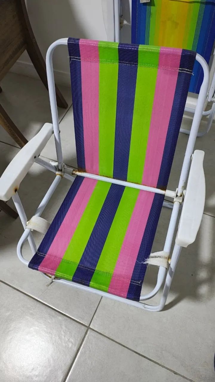 Cadeiras de praia com defeito - Foto 4