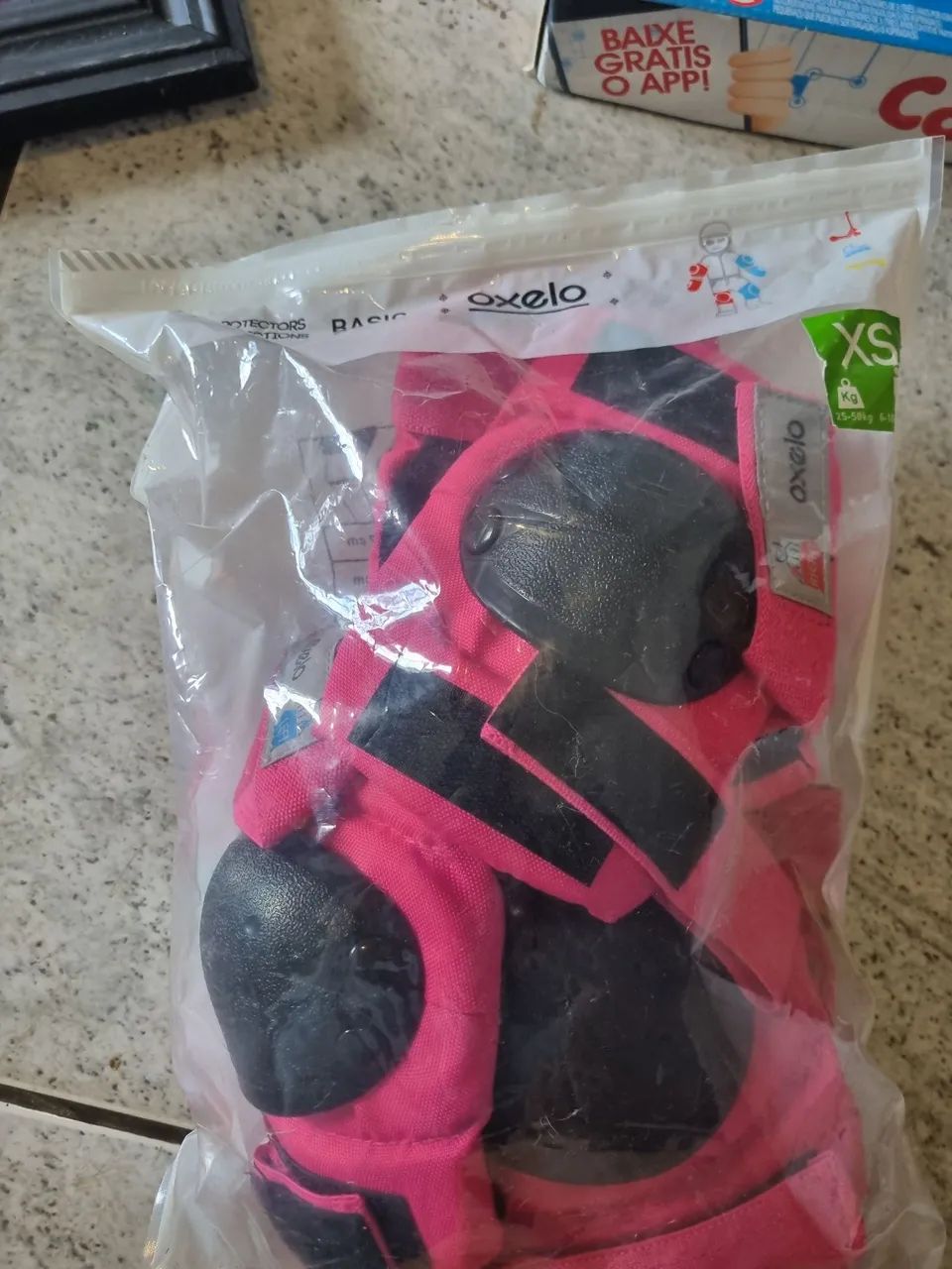 Kit de proteção oxelo rosa