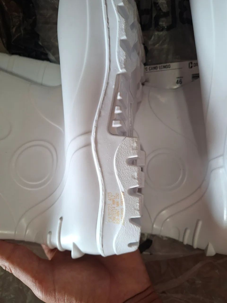 Bota cano longo Bracol bico aço  - Foto 3