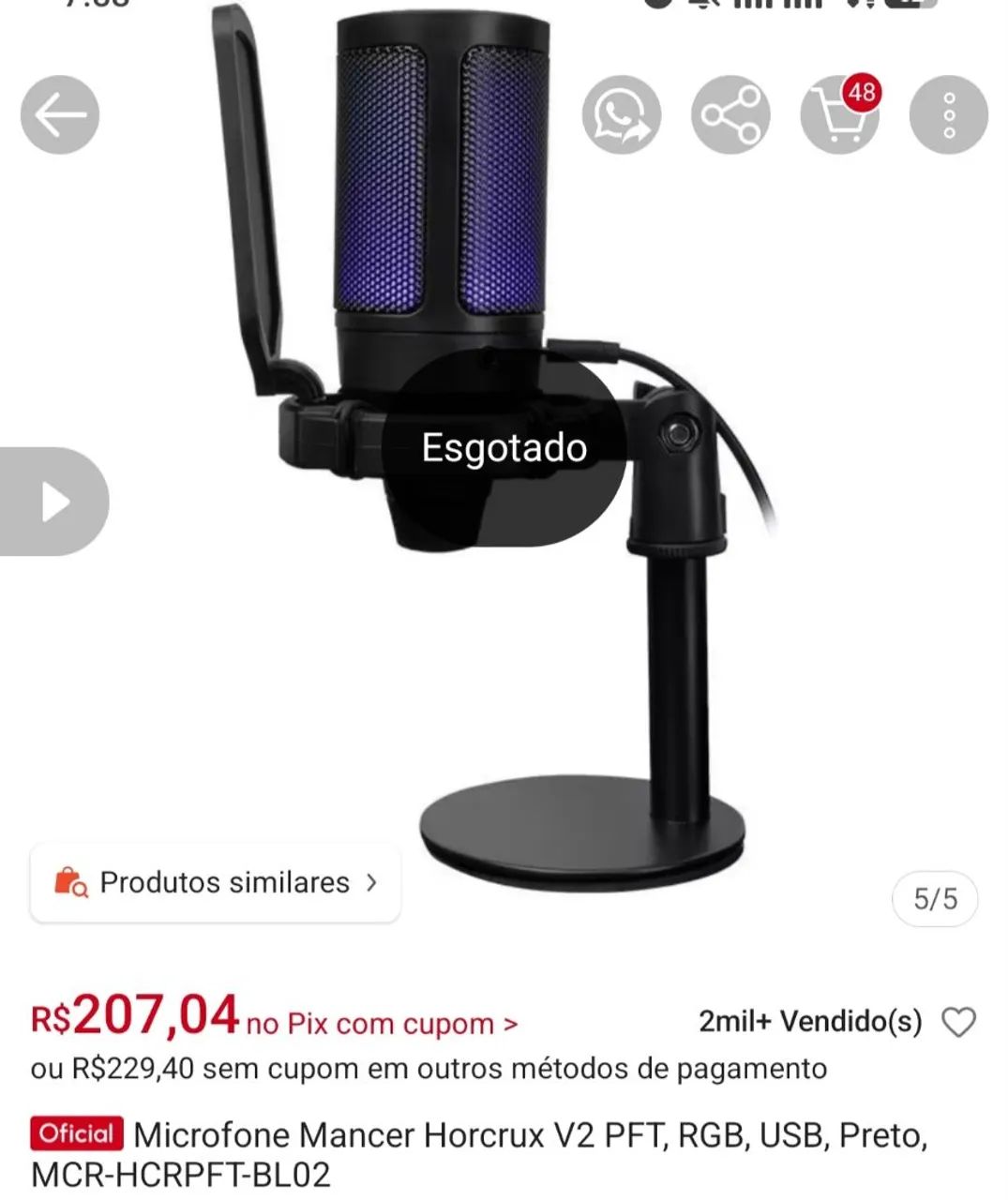 Microfone gamer - Foto 3