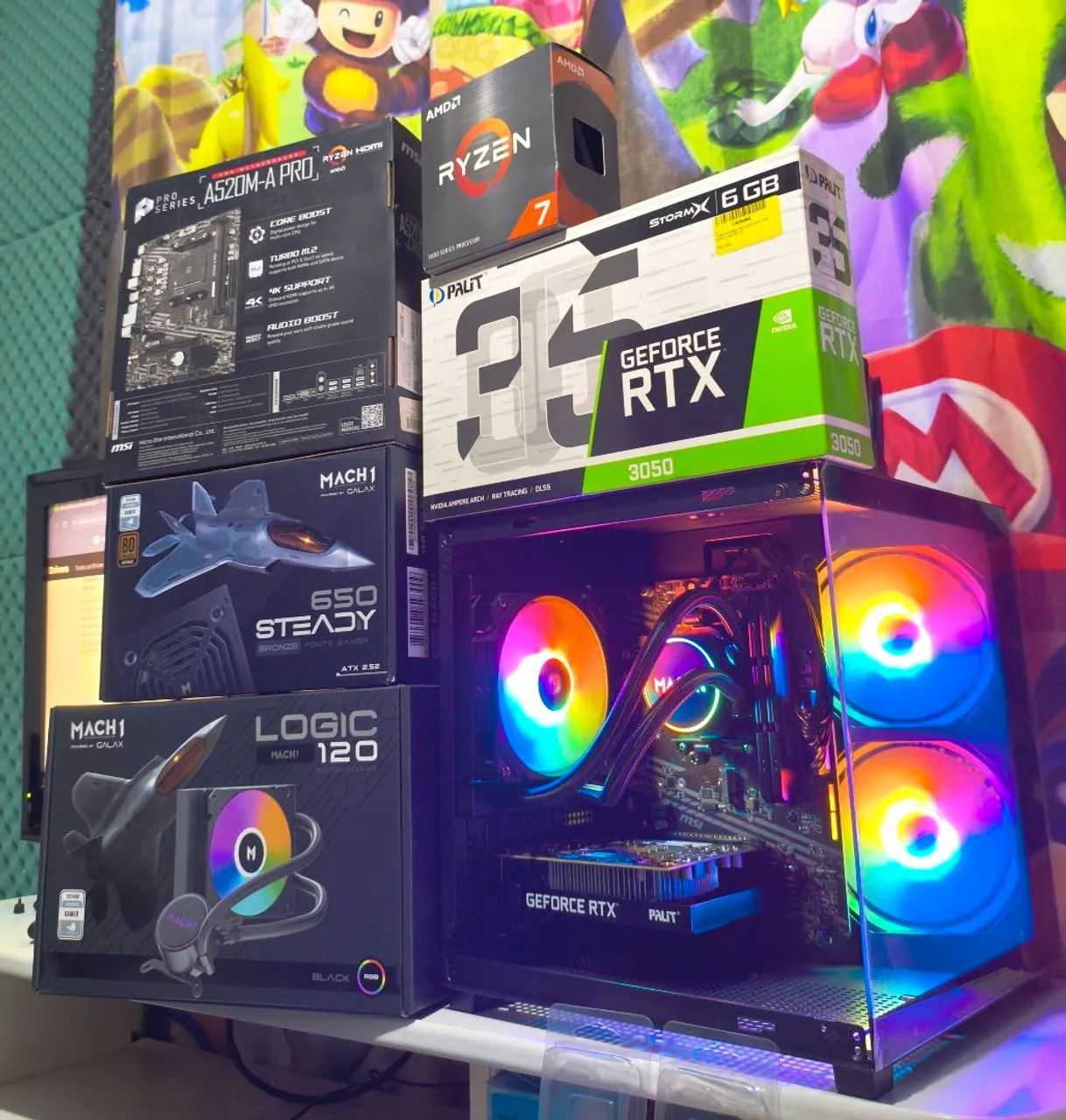 PC Gamer Ryzen 7 '5700' Novo