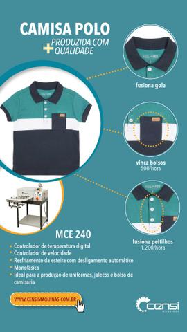 Máquina para vincar bolsos e colar entretela