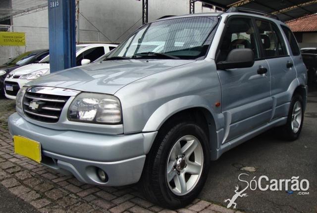 Gm tracker 2.0 4 x 4 2009 completa prata com couro teto - Foto 9