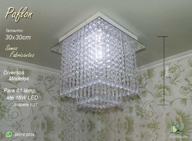 Lustre / Com Instalação / 242,00 em 4X60,50 s/j ou 10% á vista / Unid - Foto 4