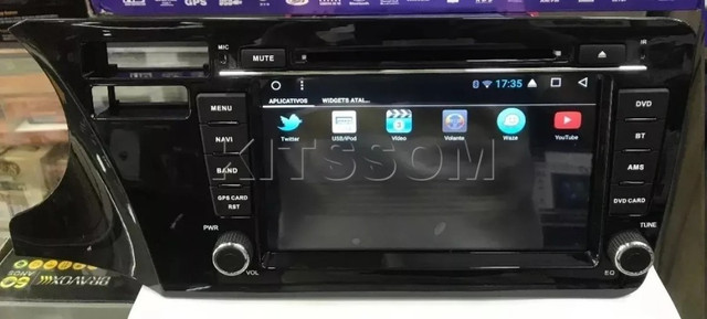 Central Multimídia Honda City 2015 2016 2017 Android Kronos Tela 9'' - Foto 4