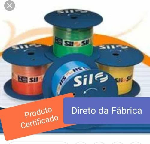 Fio Cabo Flexível 2,5mm 50m Sil Cores Azul Preto Vermelho Verde Amarelo Branco - Foto 3