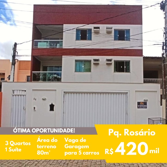FIT - Apto Pq Rosário - 3 Quartos - 1 Suíte - Nascente