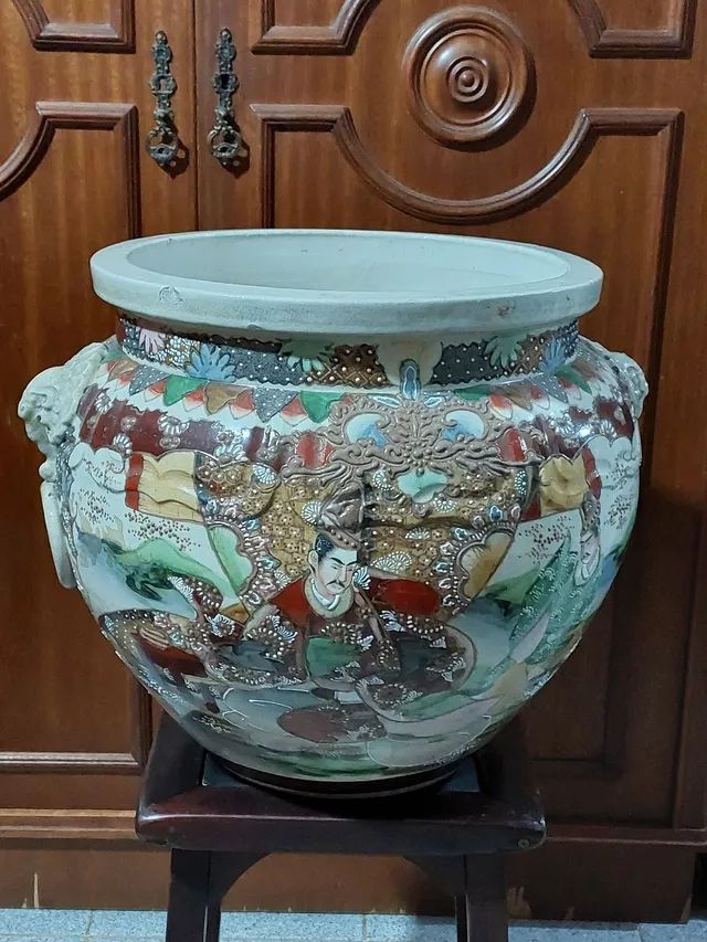 CACHEPOT VASO ANTIGO CHINÊS ESPETACULAR  - Foto 2