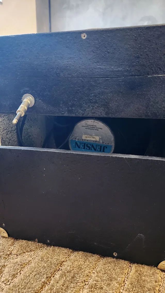 Caixa passiva para Amplificador guitarra violão falante italiano Jensen de 70w - Foto 5